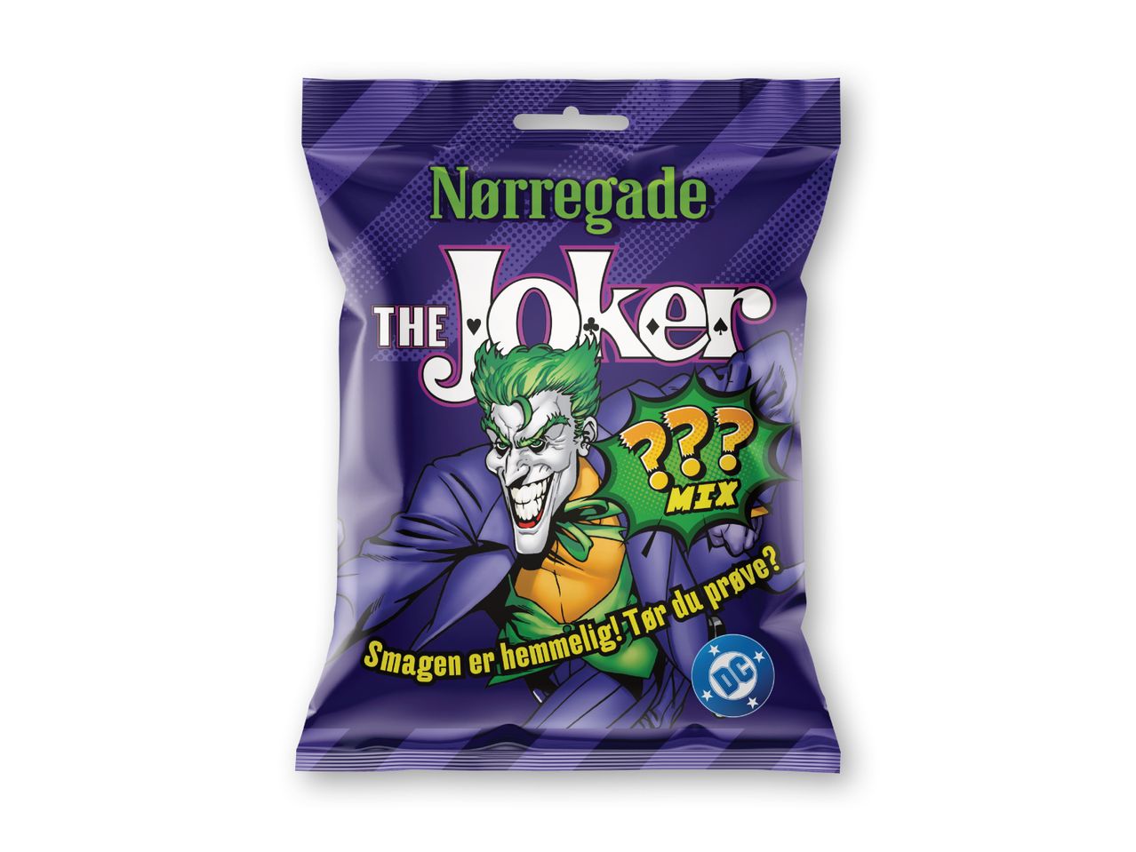 En pose Narrogin's The Joker chips.