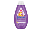 Xampu Johnson's para crianças, com vitamina E, sem sulfatos e corantes.