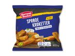 Sprøde kroketter med flødeost og krydderurter, 10 stk., 600g, dybfrossen.