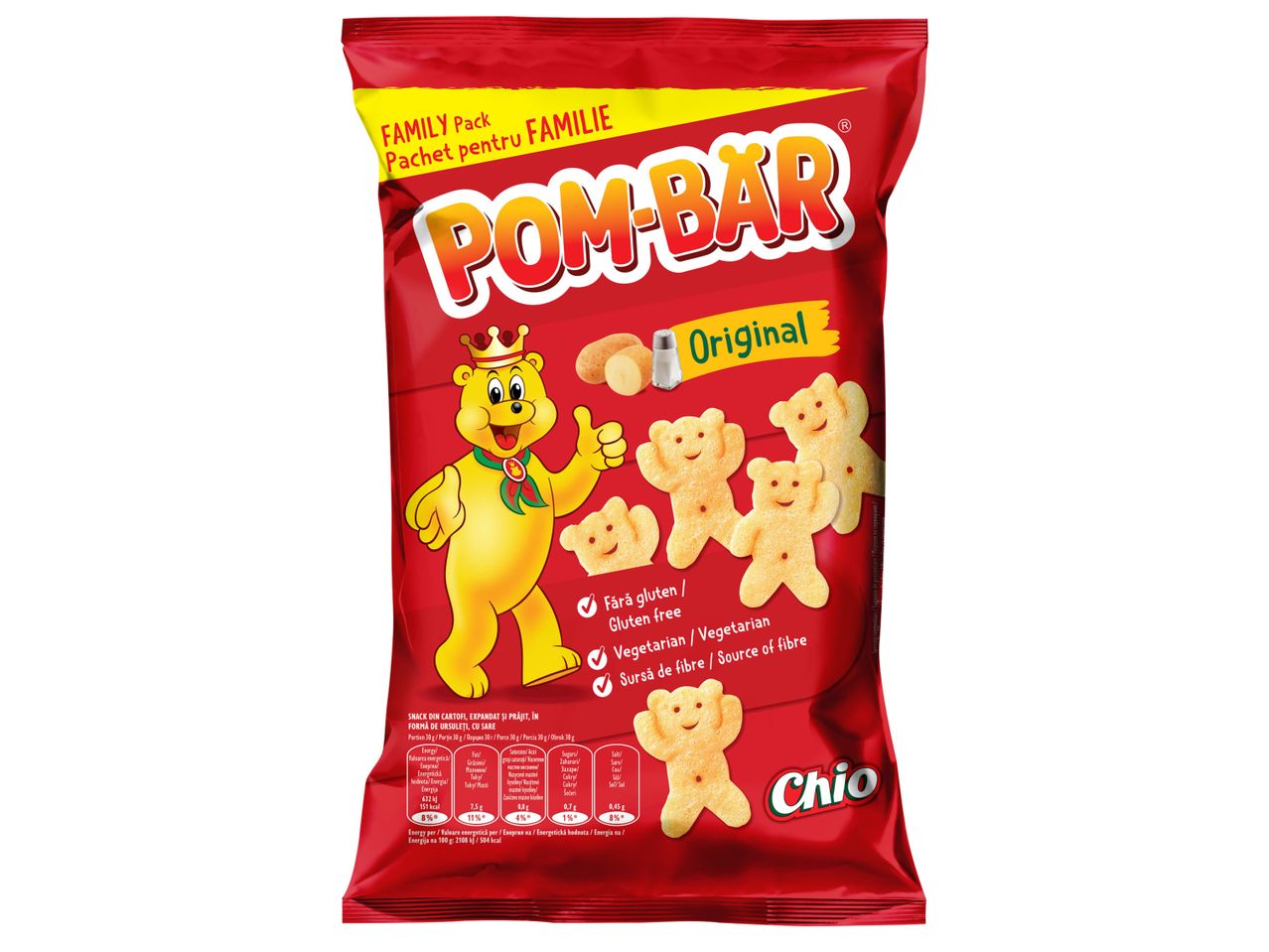 Опаковка чипс Pom-Bar с форма на мечета.