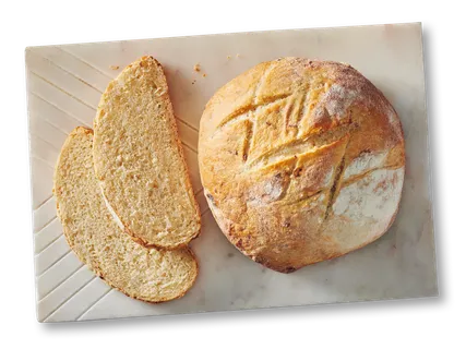 Хляб с картофено пюре и лук
