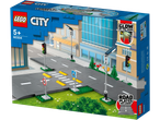 LEGO City 60304: Plăci de drum, semafoare și felinare.