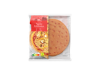 Twee Chef Select paprika pizzabodems, klaar om te bakken.
