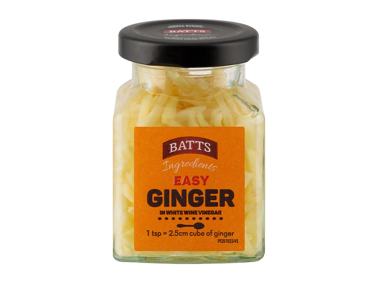 Batts Ingredients easy ginger in a jar.