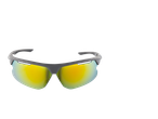 CRIVIT sportbril met grijs montuur en gele spiegelglazen.