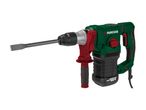 Parkside 1550W demolition hammer with a flat chisel attachment.