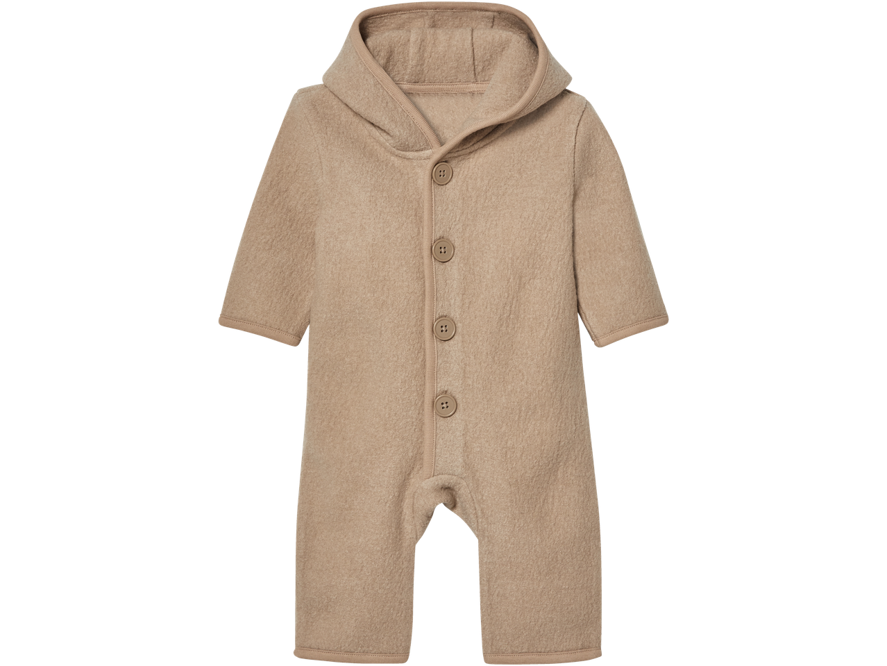 Lupilu® Merino wollen baby jumpsuit (GOTS) in beige