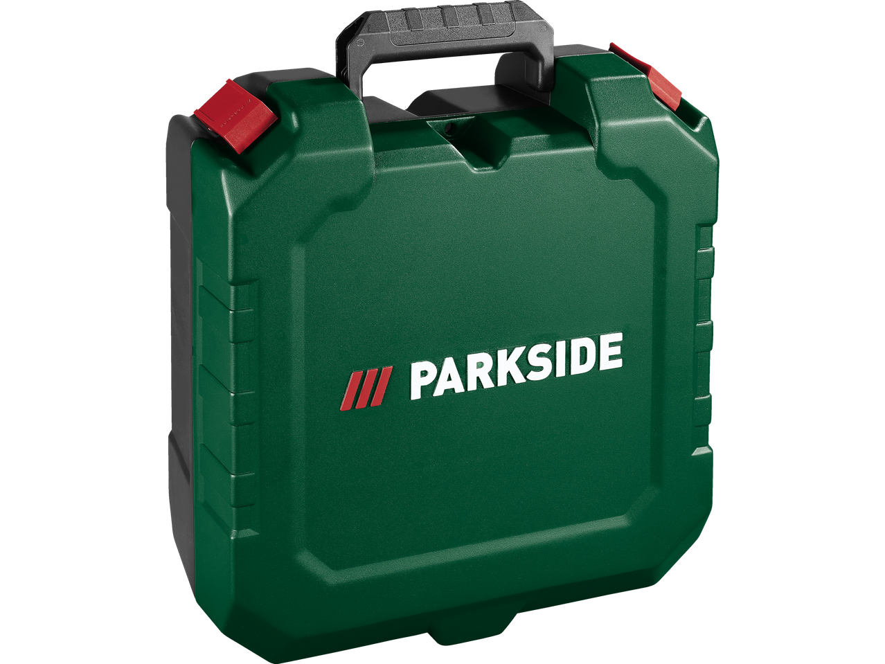 Green Parkside tool case.
