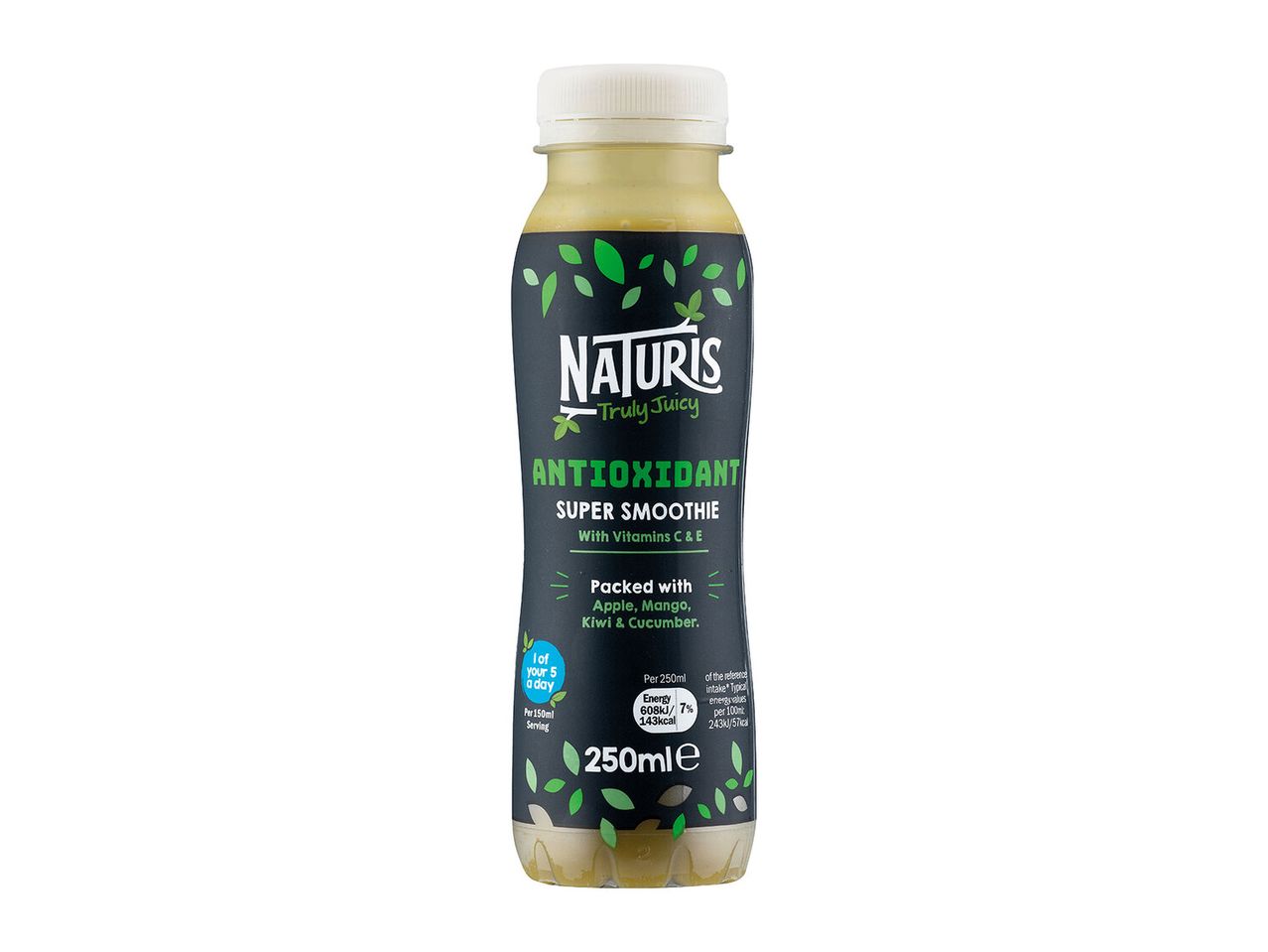 Naturis Antioxidant smoothie: apple, mango, kiwi & cucumber.