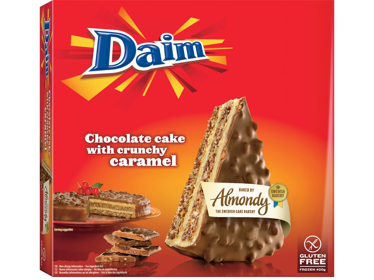 Кутия с вафли Daim с карамел.