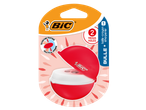BIC Bülle sharpener: red pencil sharpener with two holes.