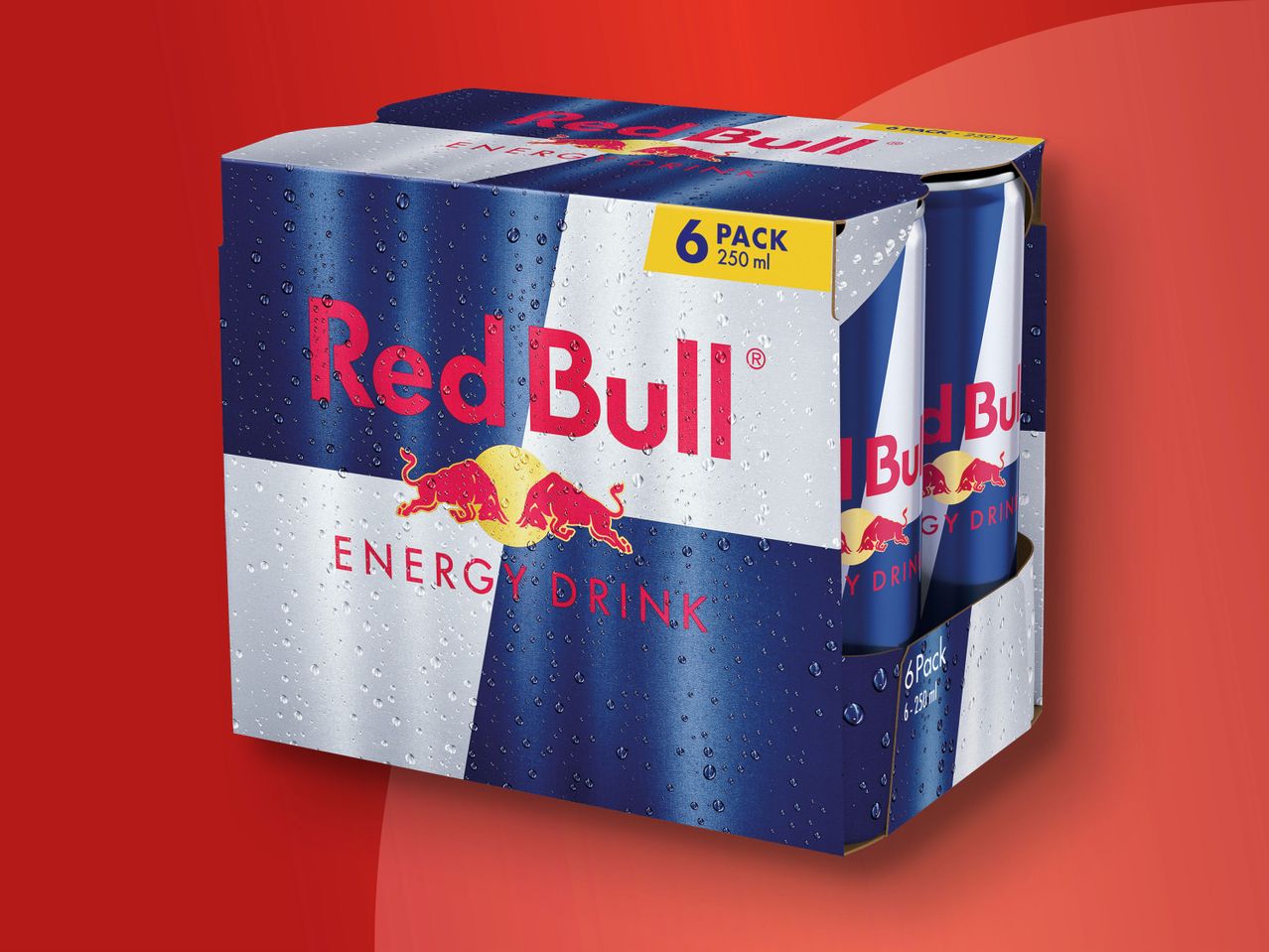 Red Energy Bull Drink