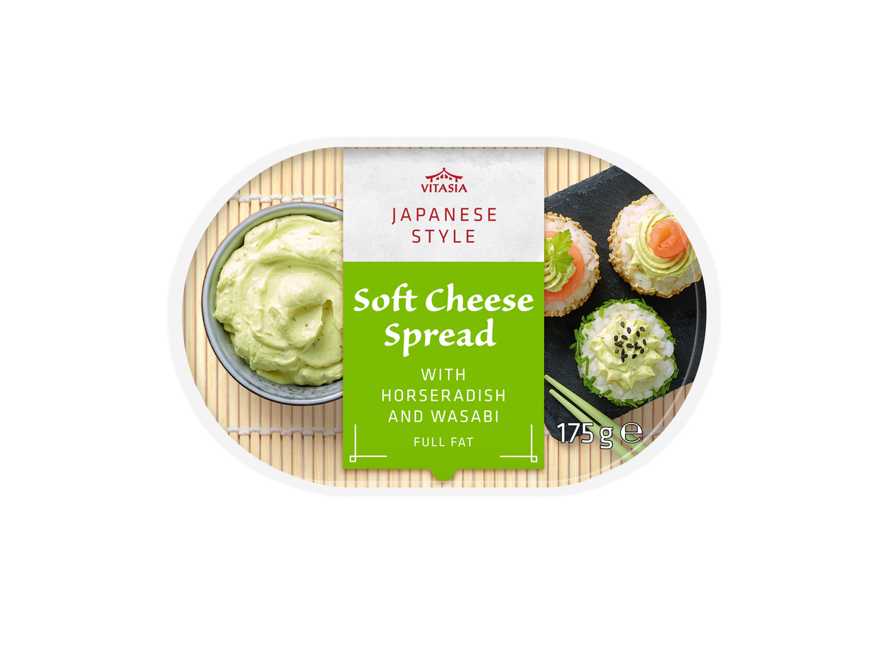 Vitasia Jaapani stiilis pehme juustukreem mädarõika ja wasabiga.