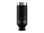 Black and silver impact socket with 'OWIM 13 CR-MO' engraved on it