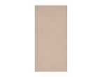 A beige bath towel with a textured surface.