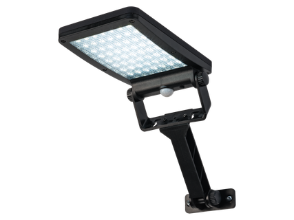 LED prožektorius su saulės baterija ir judesio detektoriumi