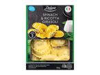 Deluxe ricotta and spinach ravioli: authentic Italian fresh egg pasta.