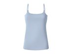 Light blue women's camisole with thin straps.