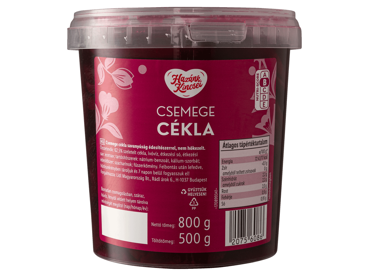 Csemege cékla vödörben