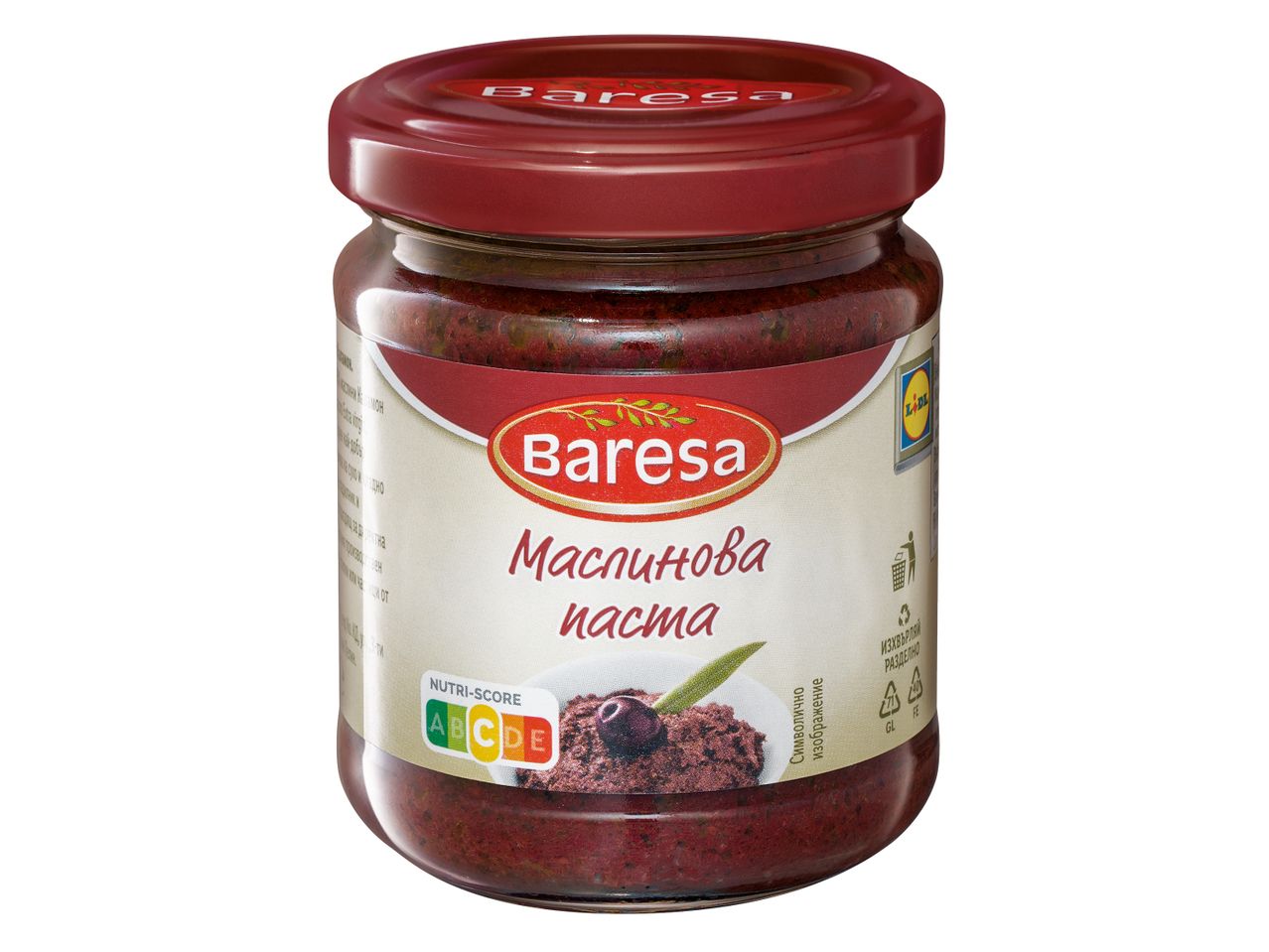 Буркан с маслинова паста от черни маслини Baresa, 180 g/опаковка.