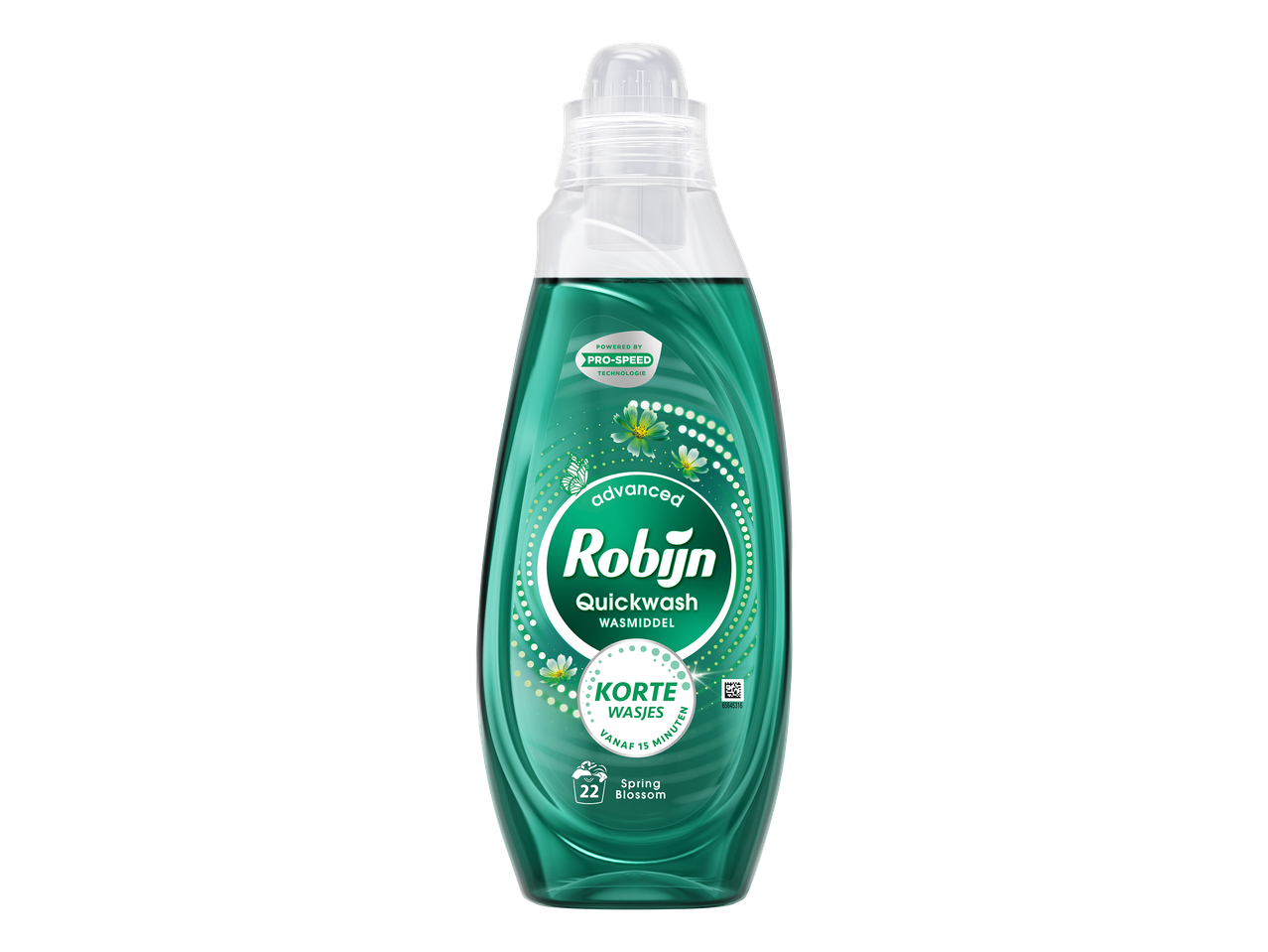 Vloeibaar wasmiddel voor korte wasjes met de geur van Spring Blossom.