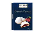 Biscuiți ITALIAMO Panzerotti all'amarena cu umplutură de cireșe Amarena (140 g).