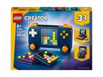 Retro Gaming Console building set, 3-in-1, for ages 8+, 268 pieces.