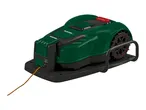 Parkside robotic lawnmower with charging station.