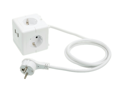 Tronic® Steckdosenwürfel mit USB-Anschlüssen