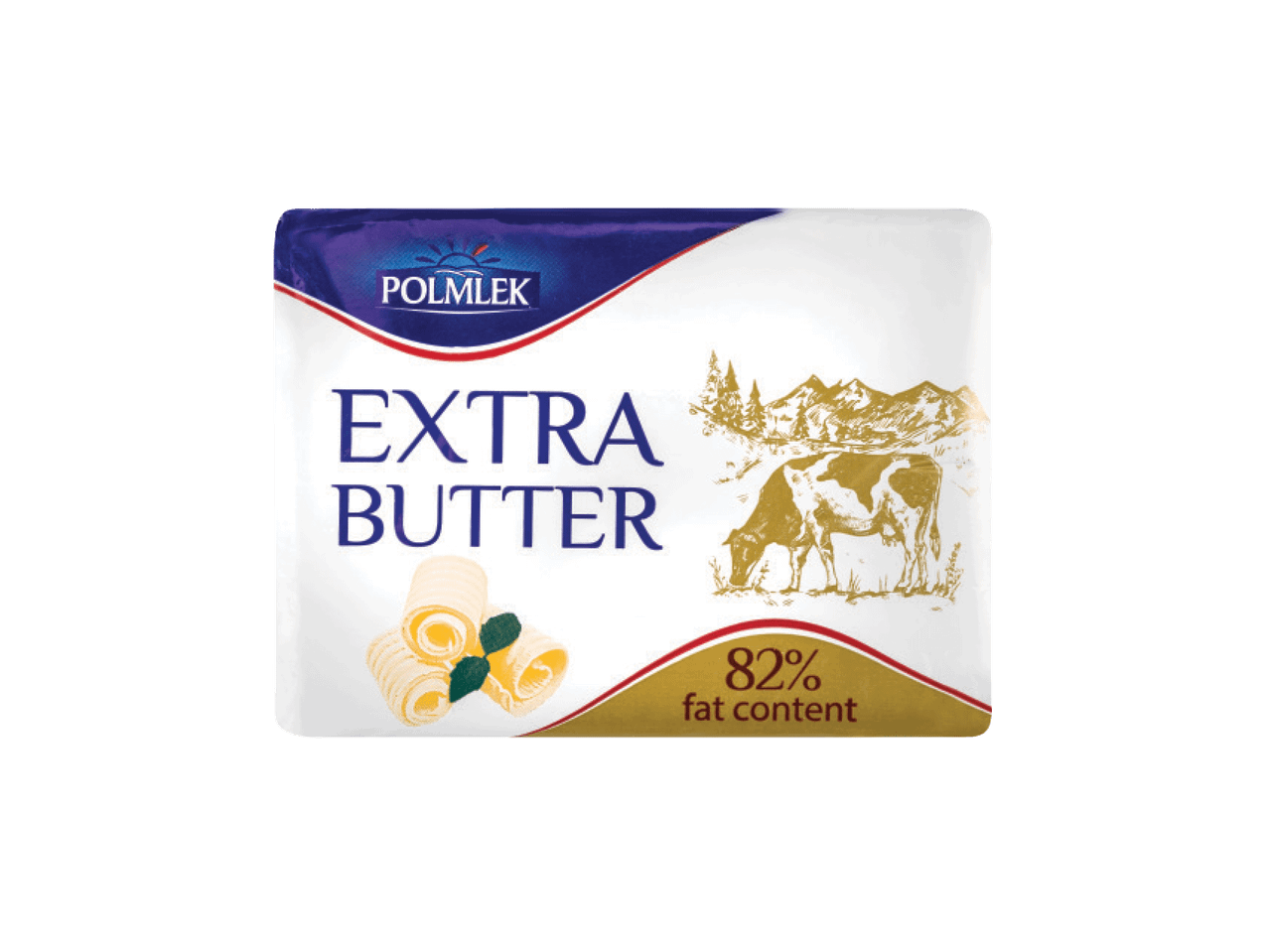 Polmlek Extra sviesto pakuotė, 82% riebalų.