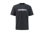 Mørkegrå T-shirt med hvidt logo på brystet