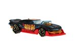 Черна детска количка Hot Wheels с червени детайли.
