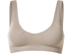Esmara® Seamless grudnjak u bež boji s V-izrezom i širokim naramenicama.