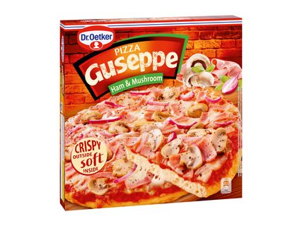Pizza cu șuncă și ciuperci