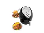 Salter air fryer, fries, onion rings, chicken and corn.