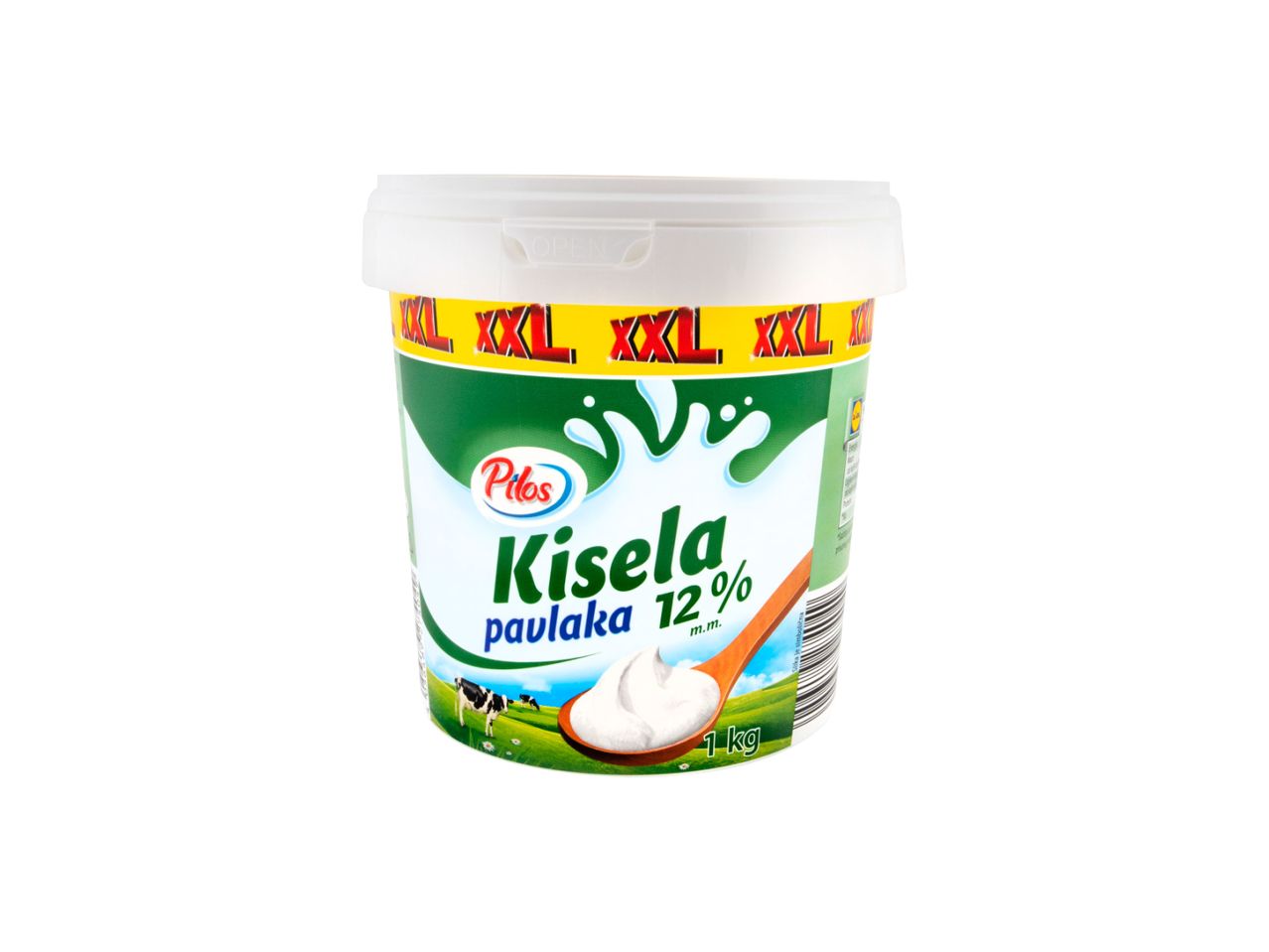 Belo pakovanje pavlake Pilos Kisela pavlaka 12% od 1 kg.