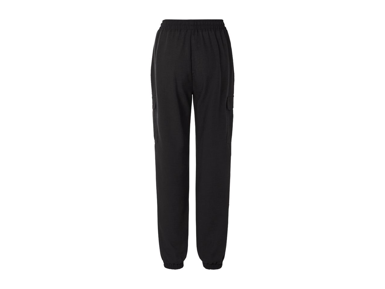 Black cuffed joggers.