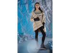 esmara® Ladies' Thermal Quilted Coat, patterned sweater, black leggings, and winter boots.