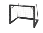 Melni CRIVIT futbola vārti ar baltu tīklu