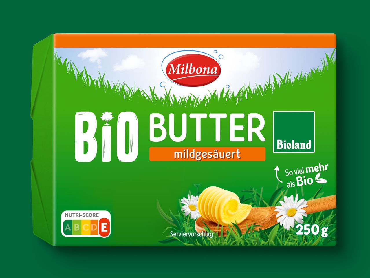 Milbona Bio-Butter, Bioland, 250g.