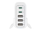White multi-port charger with two USB-C ports (C1, C2) and three USB-A ports (A1, A2, A3), max 30.5W.