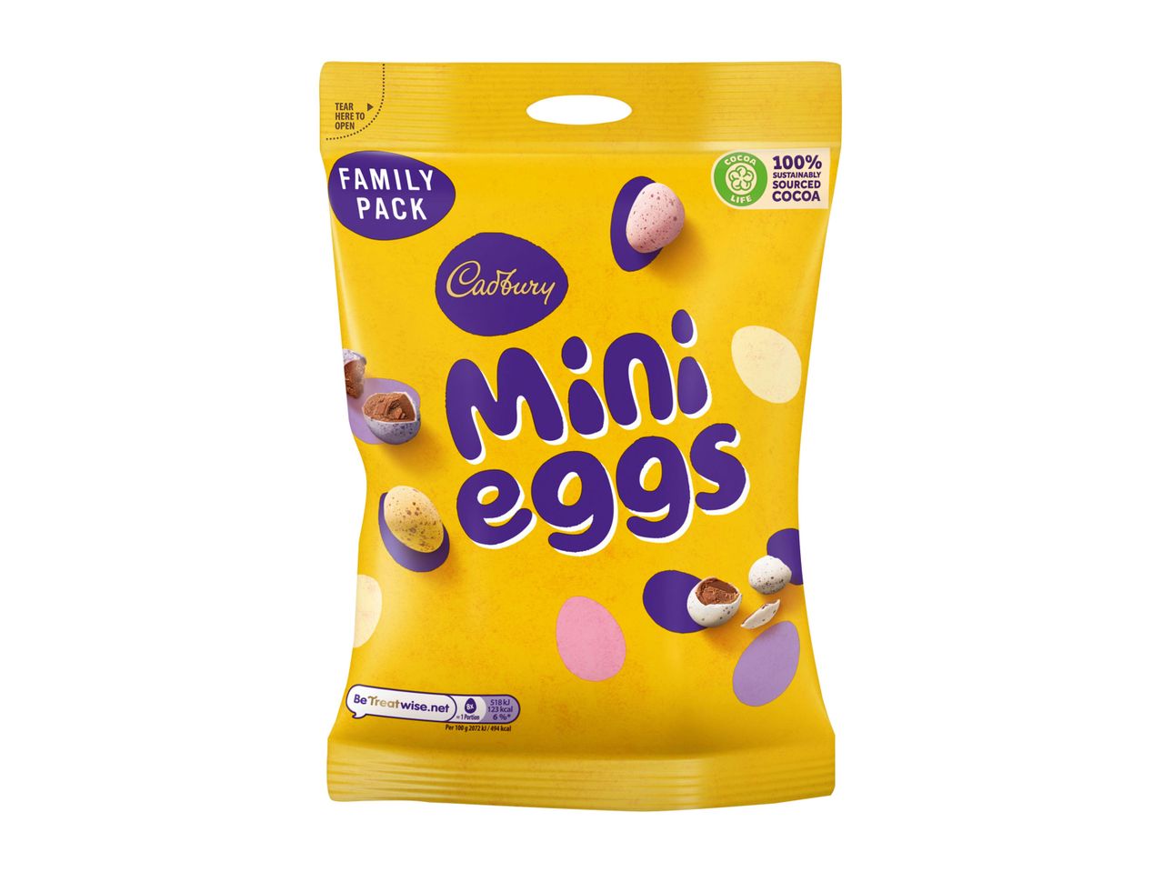 Go to full screen view: Cadbury Mini Eggs Packet - Image 1