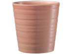 Pink ceramic cup.