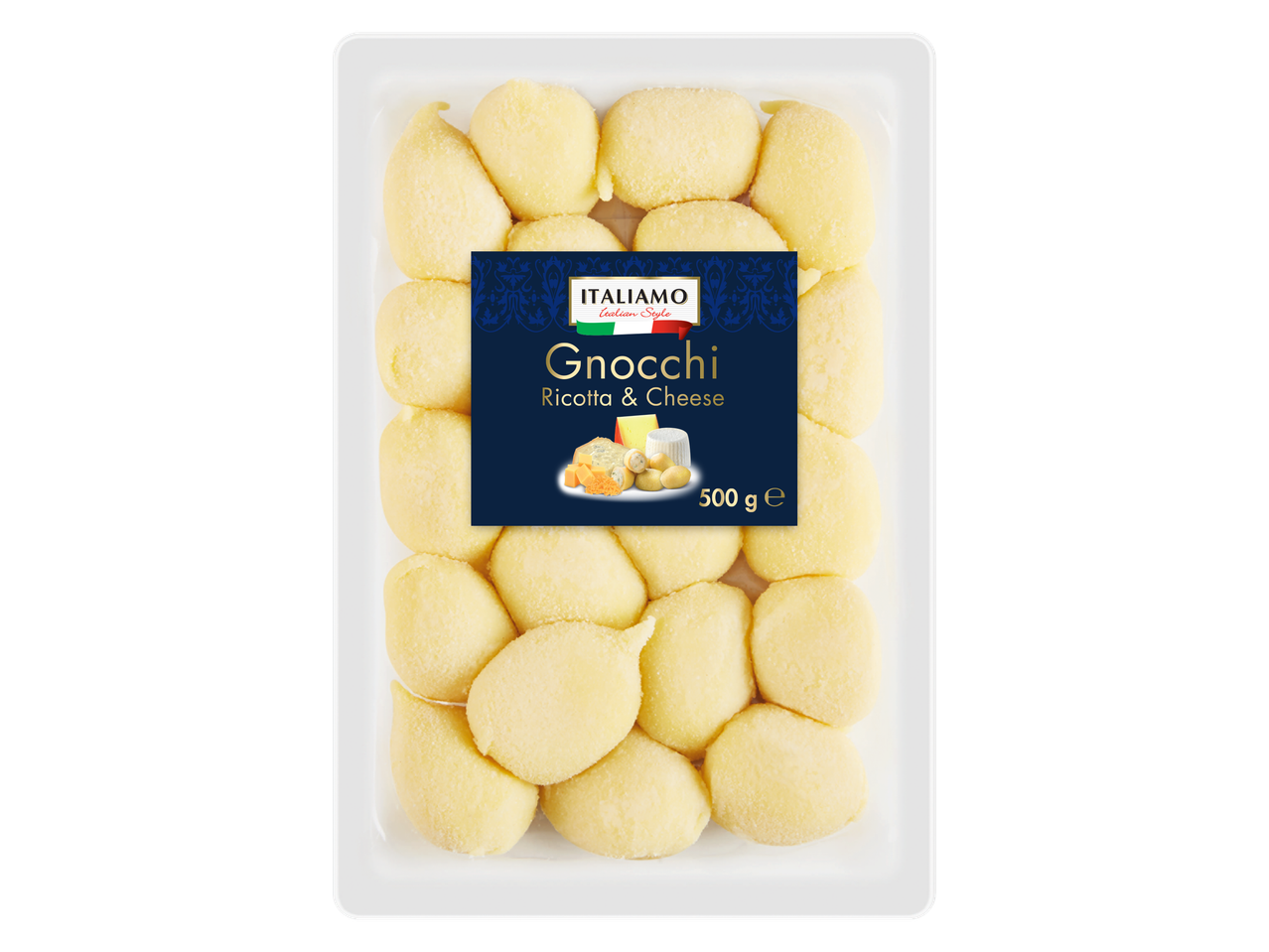 Taliamo gnocchi met ricotta en kaas, 500g.
