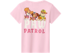 Roze majica sa likovima Paw Patrol i natpisom „PAW PATROL“.