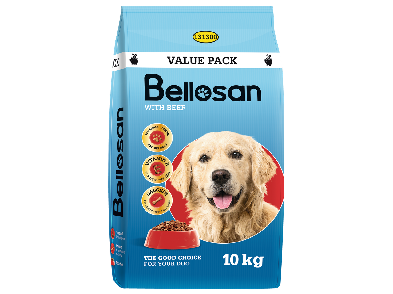 Bellosan šunų ėdalas su jautiena, 10 kg.
