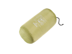 Packed olive green Crivit sleeping bag.