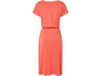Rochie de vară coral cu mâneci scurte.