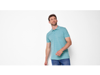 ESMARA MEN férfi rövid ujjú pólóing türkiz színben