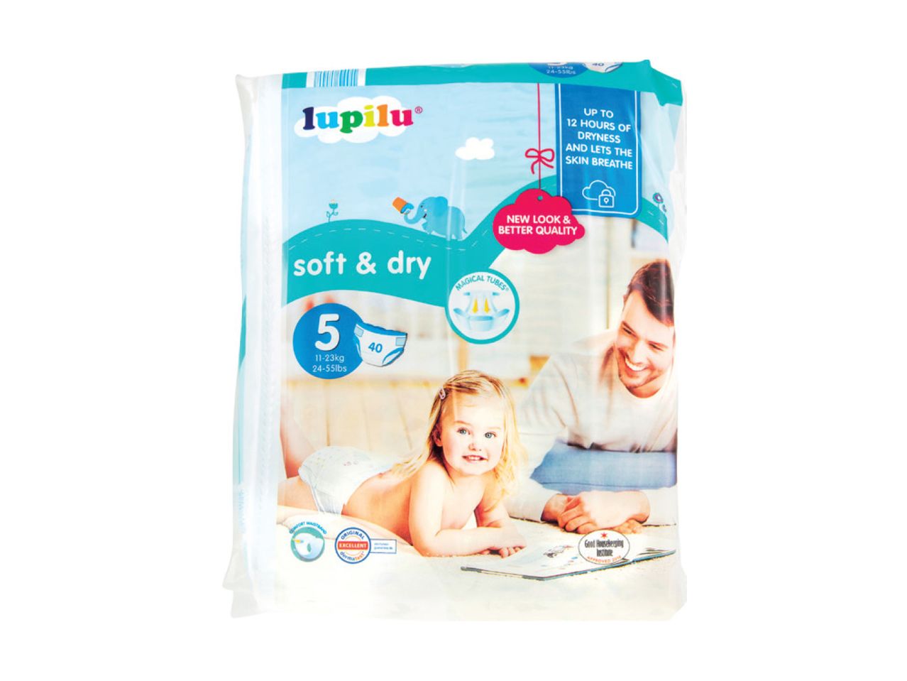 Go to full screen view: JUNIOR NAPPIES SIZE 5 - Image 1